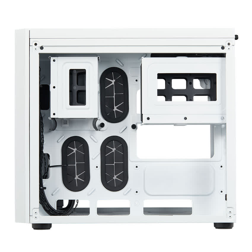 Vỏ Case Corsair Crystal Series 280X RGB Tempered Glass (Mini Tower/MàuTrắng)