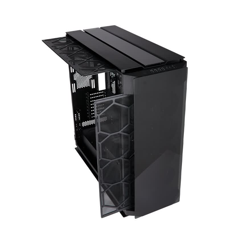 Vỏ Case Corsair Obsidian Series 1000D Full Tempered Glass Aluminum (Super Tower/Màu Đen/Led RGB) CC-9011148-WW
