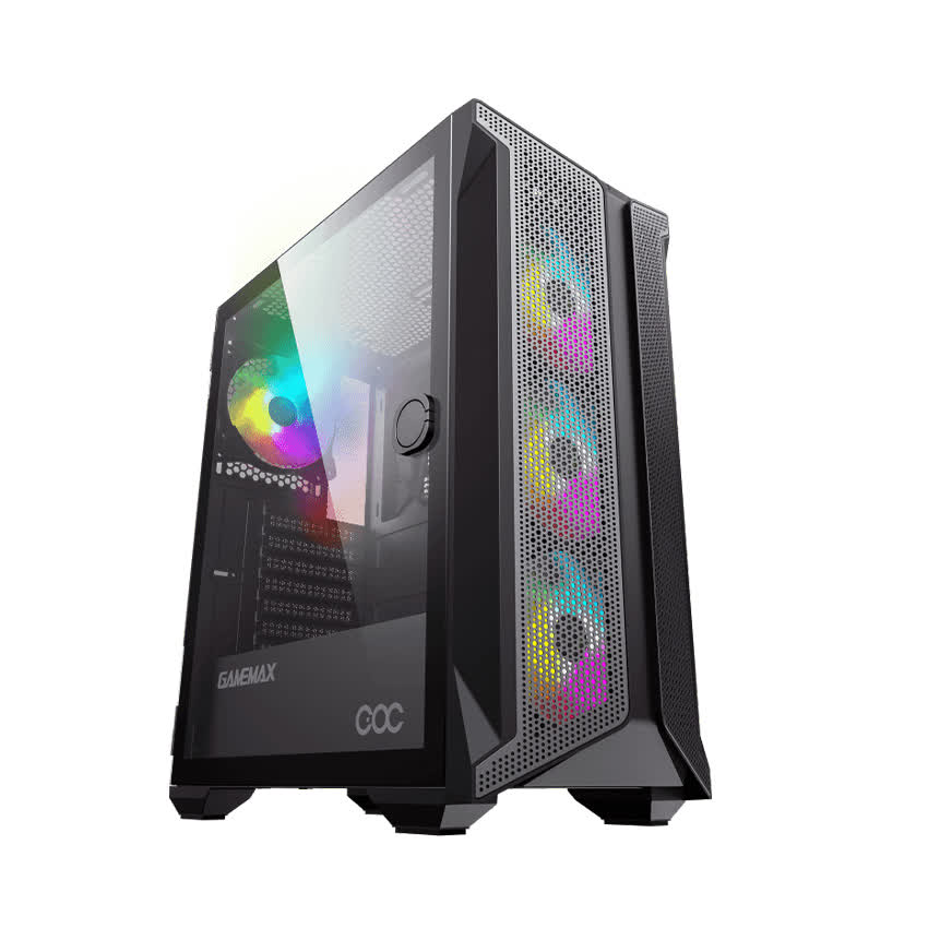 Vỏ case Gamemax Brufen C1 - BLACK (Mid Tower/Màu Đen)