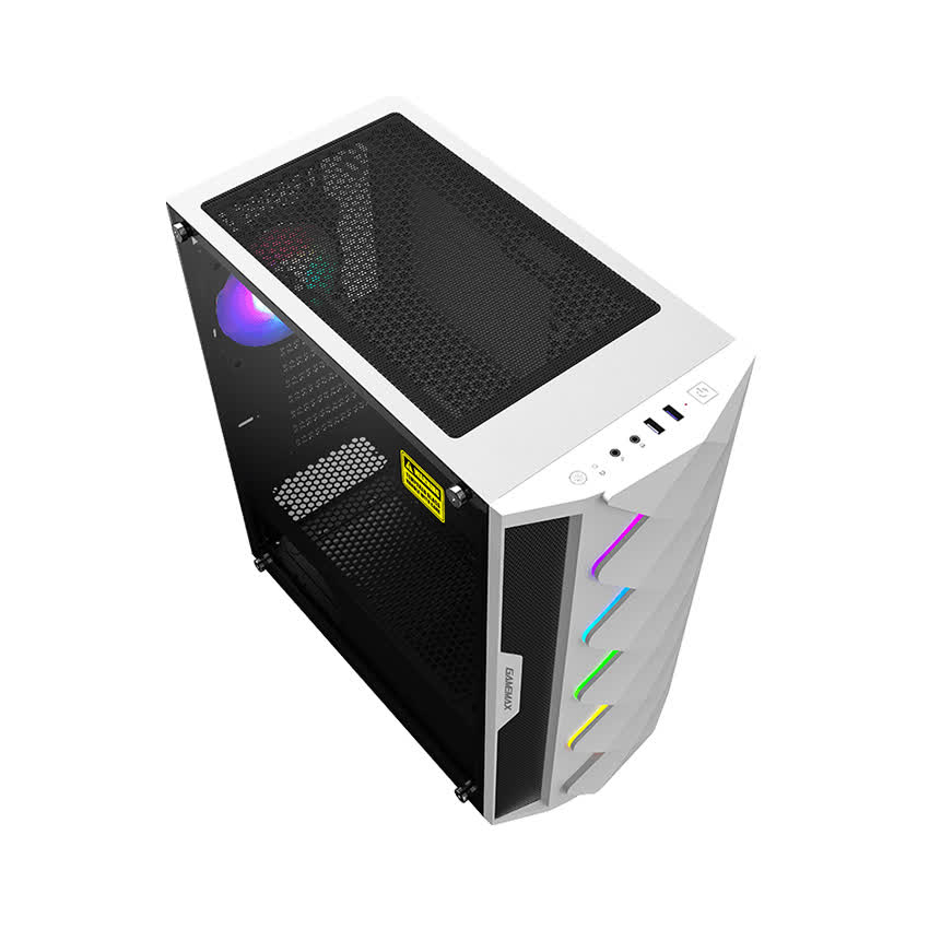 Vỏ Case  GAMEMAX Diamond - White (Mid Tower/Màu Trắng/Led RGB)