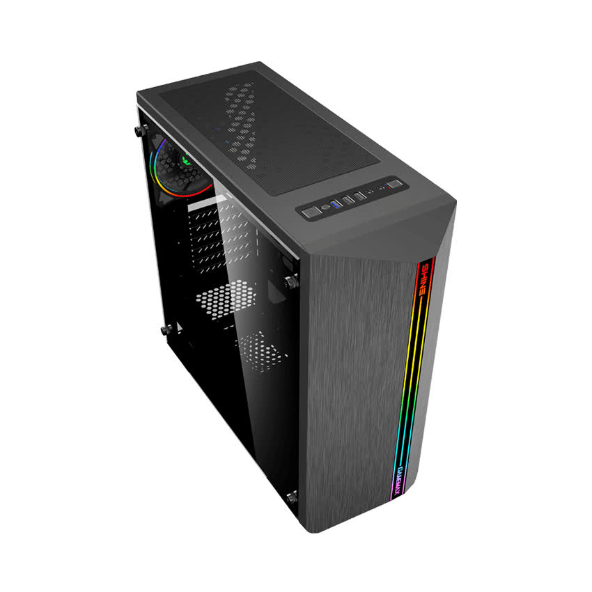 Vỏ Case GAMEMAX G517 SHINE (Mid Tower/Màu Đen/Led RGB)