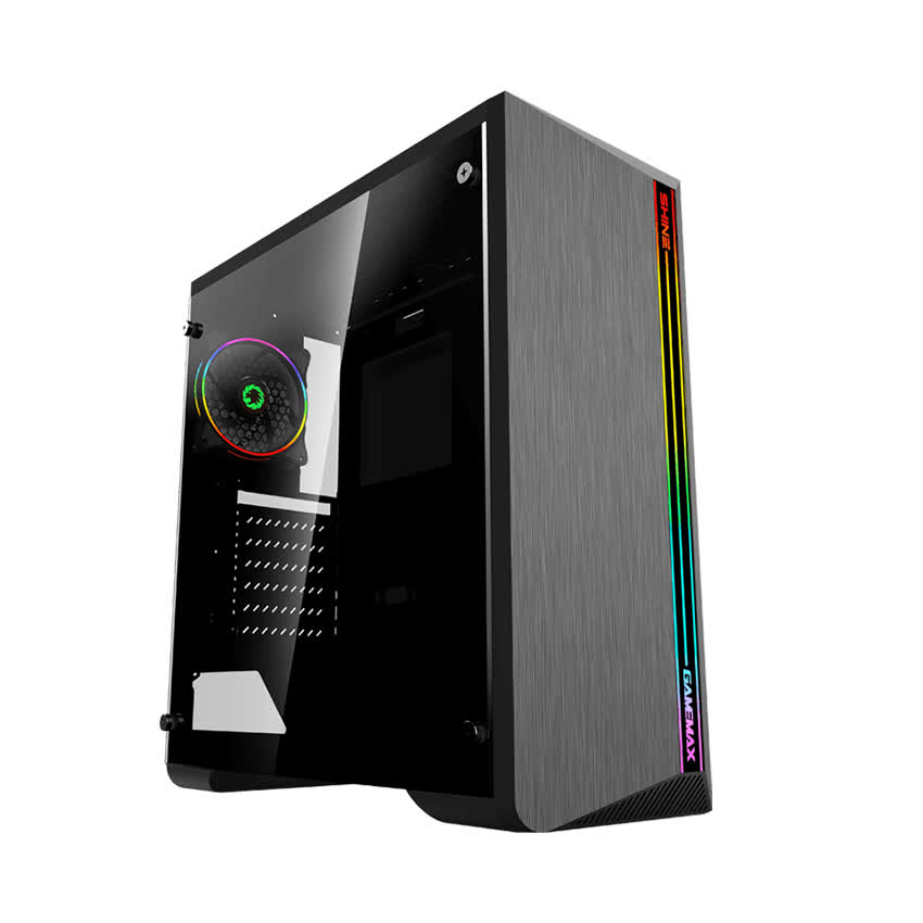 Vỏ Case GAMEMAX G517 SHINE (Mid Tower/Màu Đen/Led RGB)
