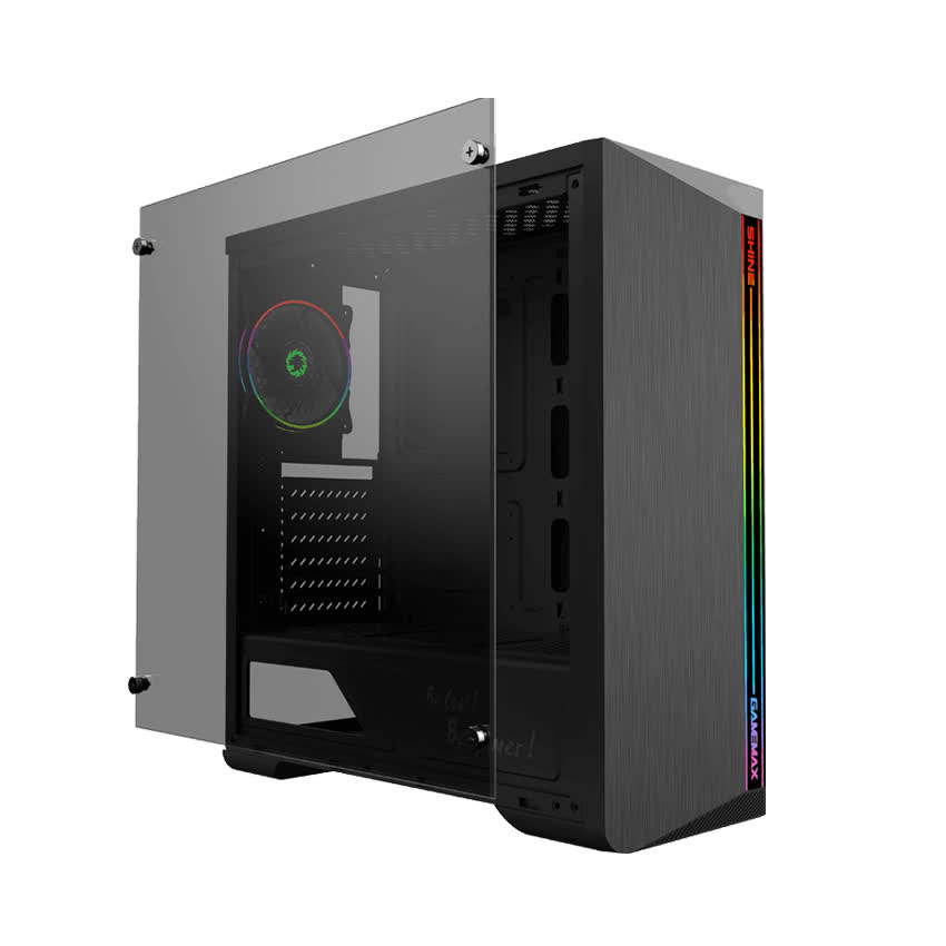 Vỏ Case GAMEMAX G517 SHINE (Mid Tower/Màu Đen/Led RGB)
