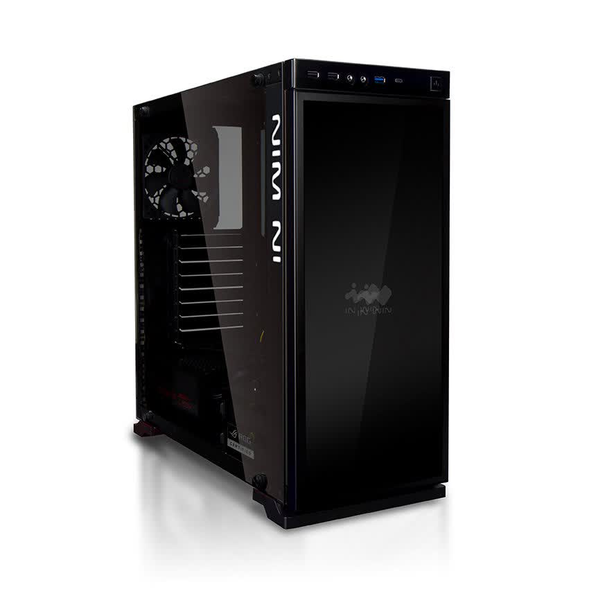 Vỏ Case In-Win 805 Infinity RGB Led- Aluminium & Tempered Glass Mid-Tower Đen