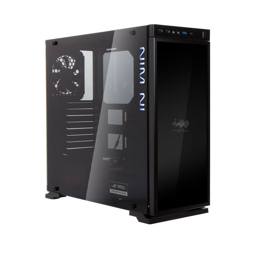 Vỏ Case In-Win 805 Infinity RGB Led- Aluminium & Tempered Glass Mid-Tower Đen