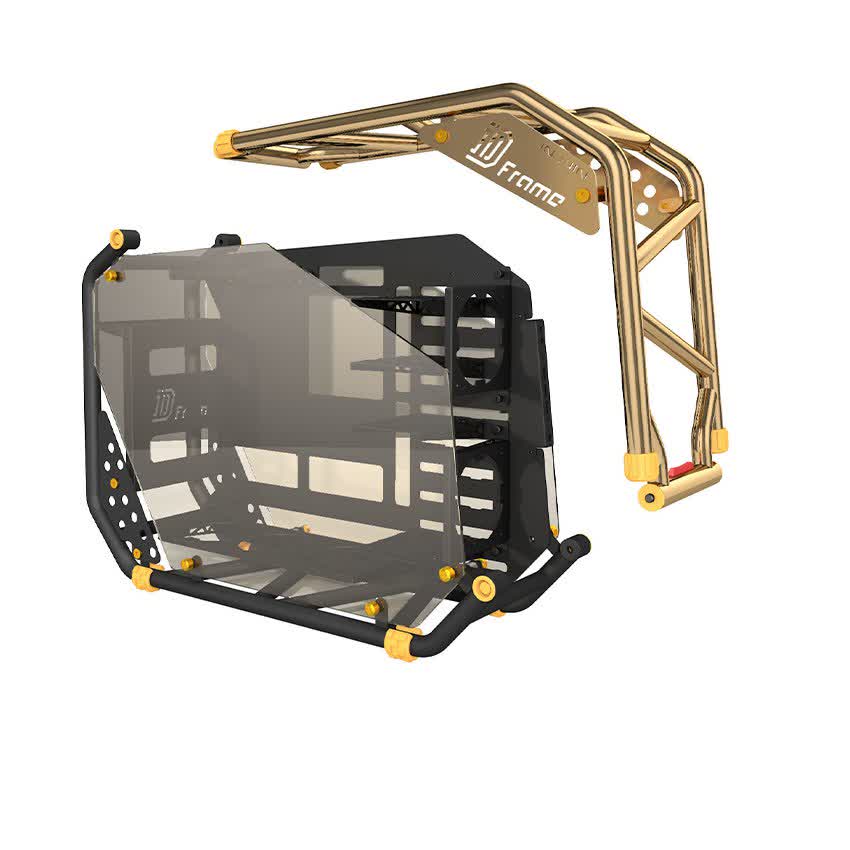 Vỏ Case IN WIN D-Frame 2.0 + SII-1065W - 30th Anniversary Premium Signature Combo Full Tower Đồng