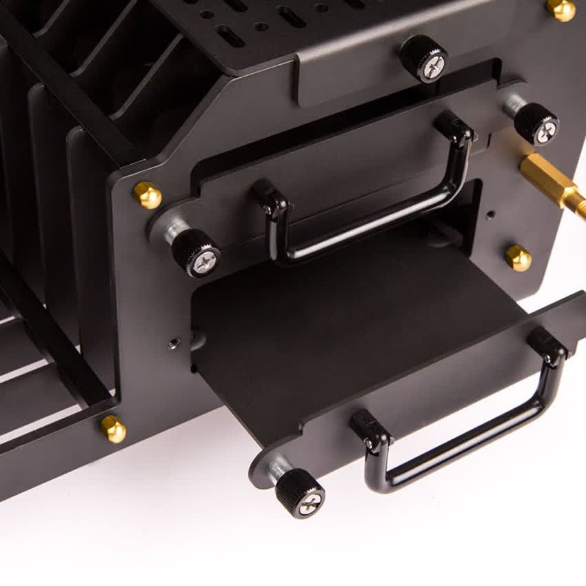 Vỏ Case In-Win H-Frame 2.0 + SII-1065W - 30th Anniversary Premium Signature Combo Full Tower Đen/Vàng