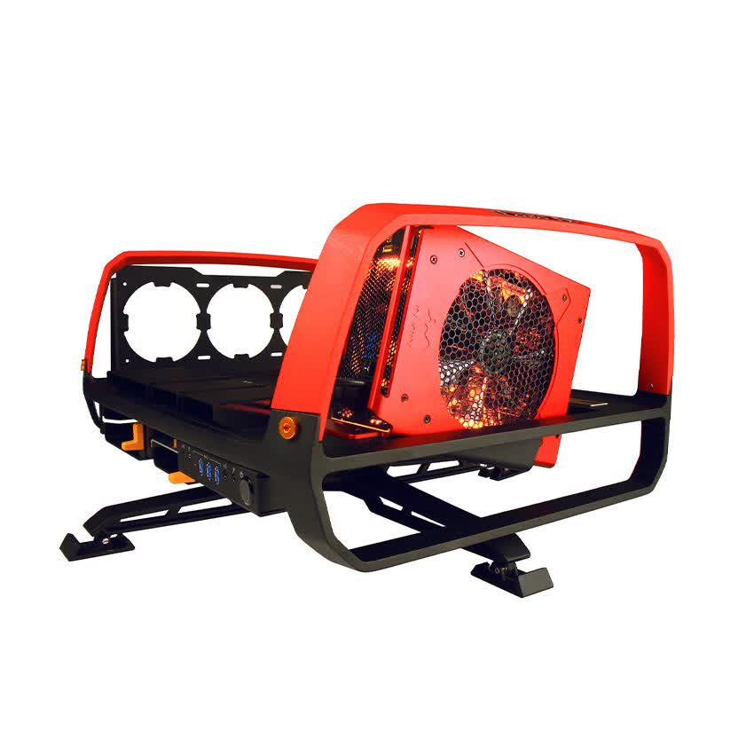 Vỏ Case In-Win X-Frame 2.0 + SI-1065W - 30th Anniversary Premium Signature Combo Full-Tower Đỏ