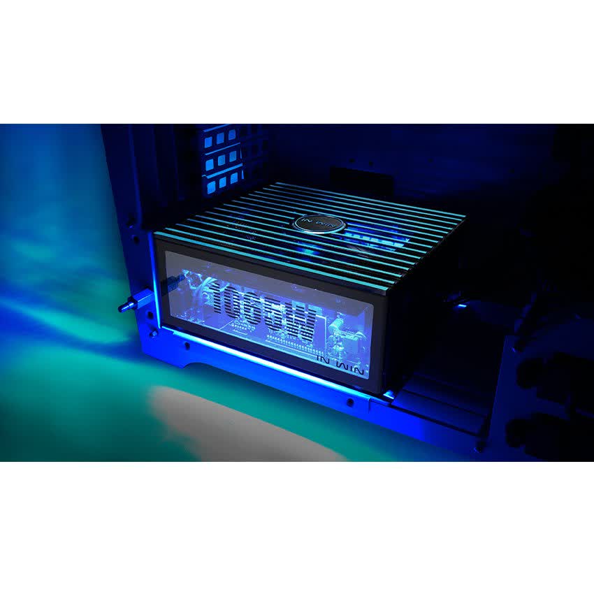 Vỏ Case InWin H-Frame 2.0 + SII-1065W - 30th Anniversary Premium Signature Combo Full-Tower Xanh/Trắng