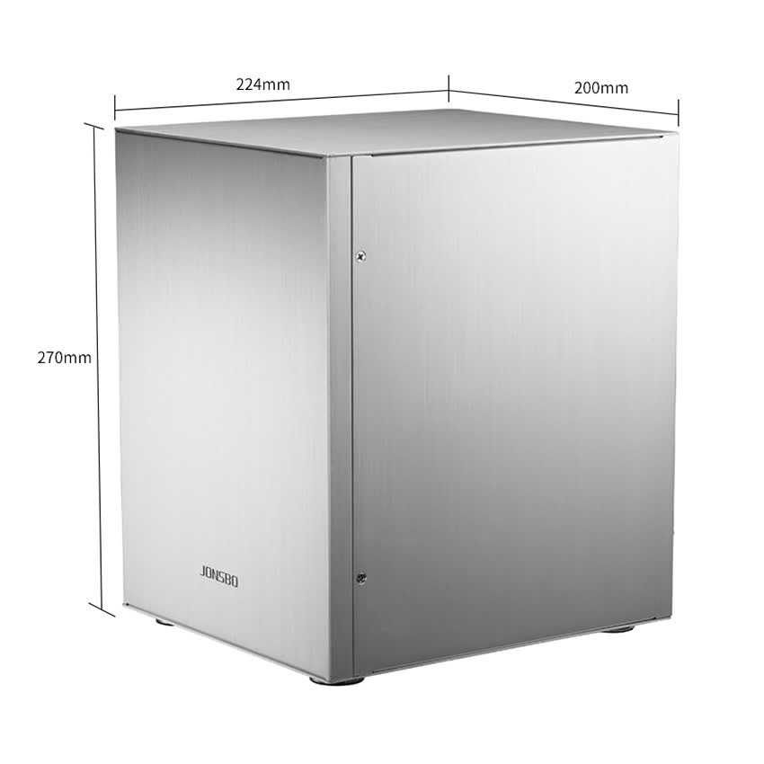 Vỏ Case Jonsbo C2 Silver (Mini Tower/Màu Bạc)