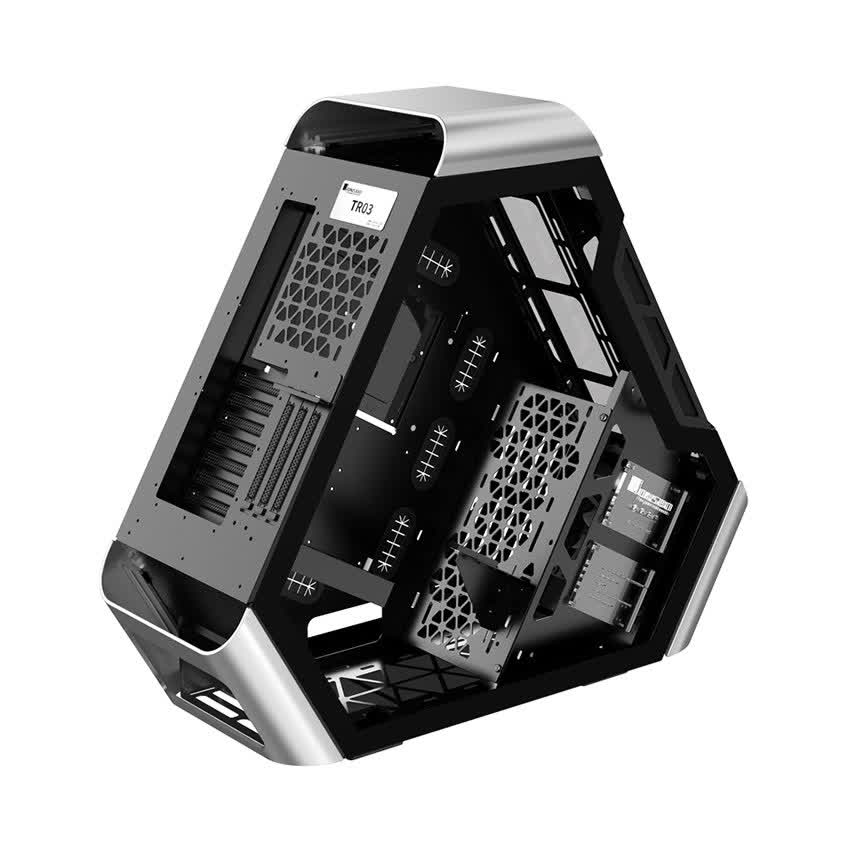 Vỏ case Jonsbo TR03-G Silver (Mid Tower/Màu Bạc)