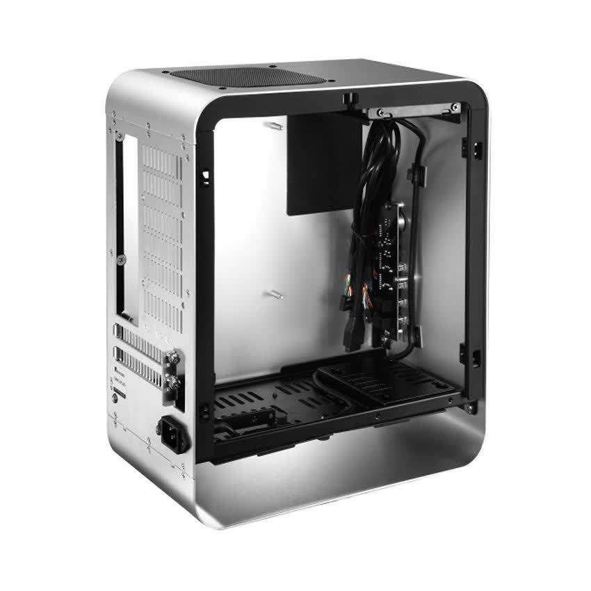 Vỏ case Jonsbo UMX1-PLUS Tempered Glass (Mini Tower/Màu Bạc)