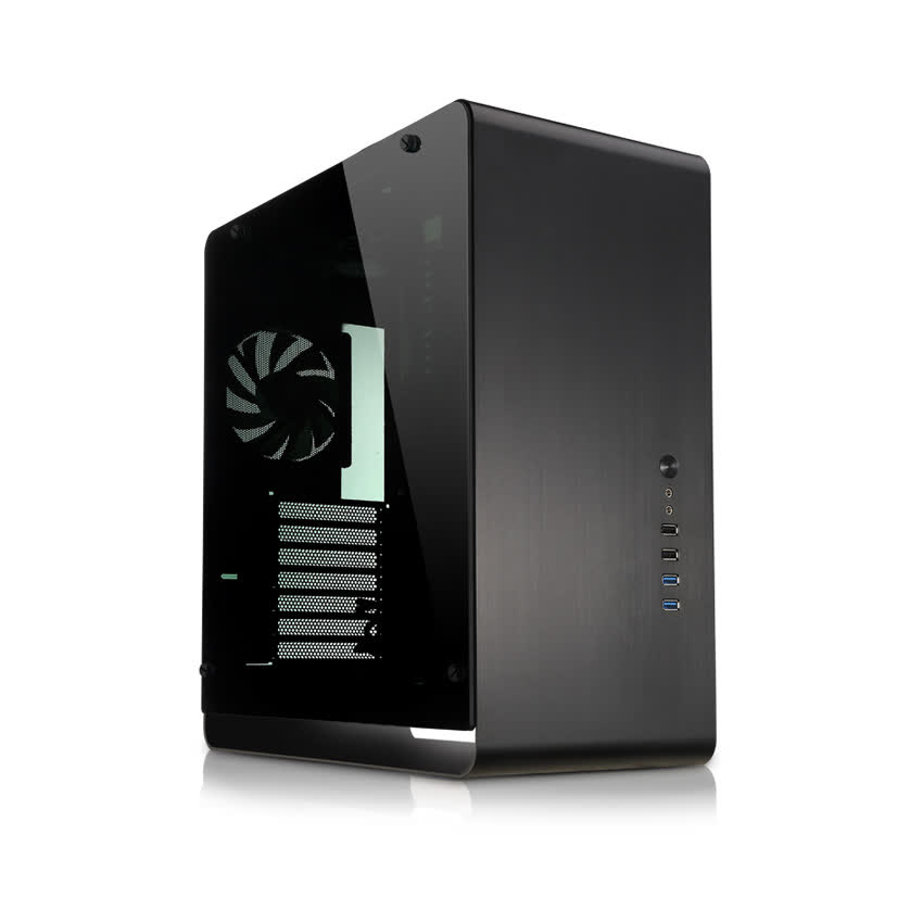 Vỏ case Jonsbo UMX4 Black Tempered Glass (MidTower/Màu Đen)