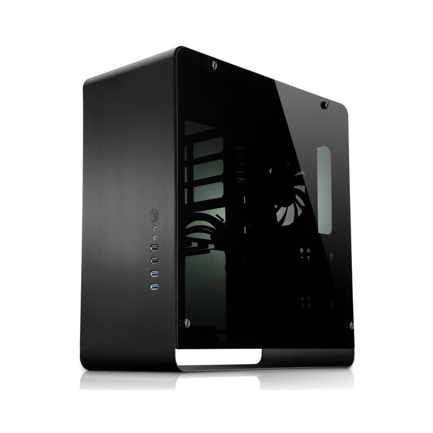 Vỏ case Jonsbo UMX4 Black Tempered Glass (MidTower/Màu Đen)