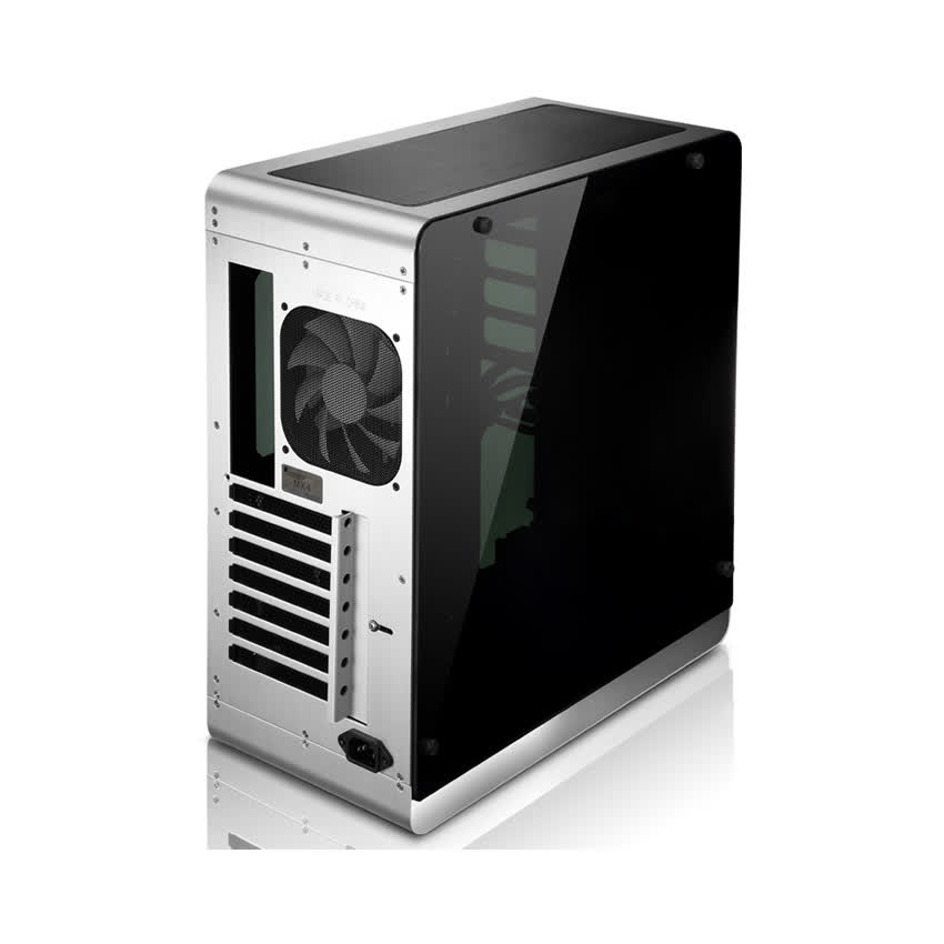 Vỏ case Jonsbo UMX4 Silver Tempered Glass (Mid Tower/Màu Bạc)