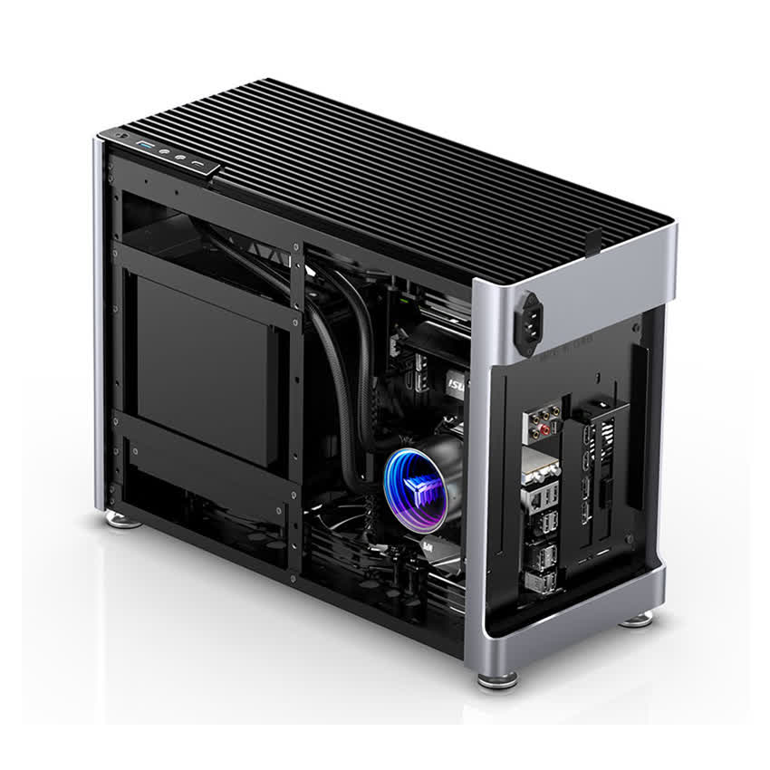 Vỏ Case JonsboPlus  i100-G Silver  (Mini Tower/Màu Bạc)