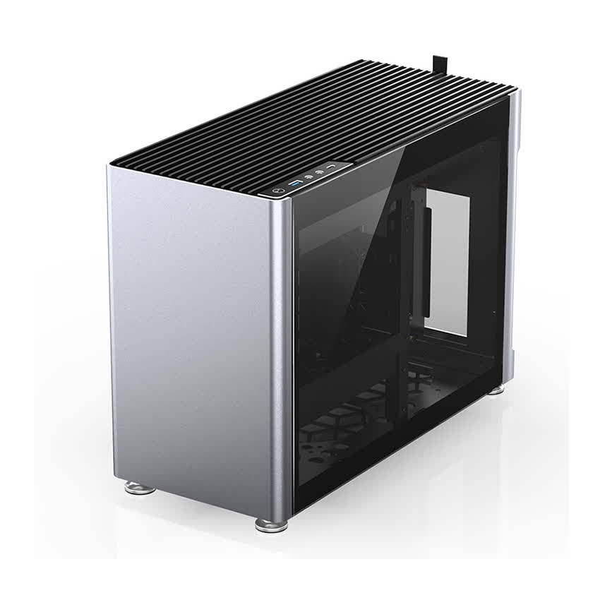 Vỏ Case JonsboPlus  i100-G Silver  (Mini Tower/Màu Bạc)
