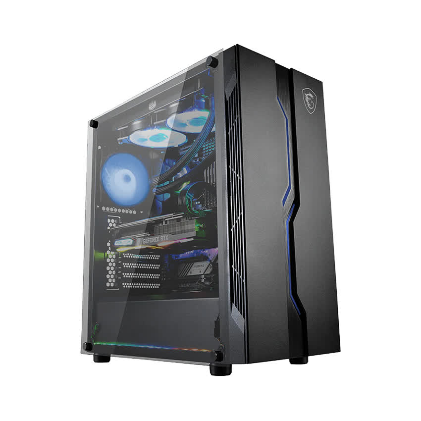 Vỏ Case MSI MAG VAMPIRIC 010M CHASSIS ( Mid Tower/Màu Đen/Led)