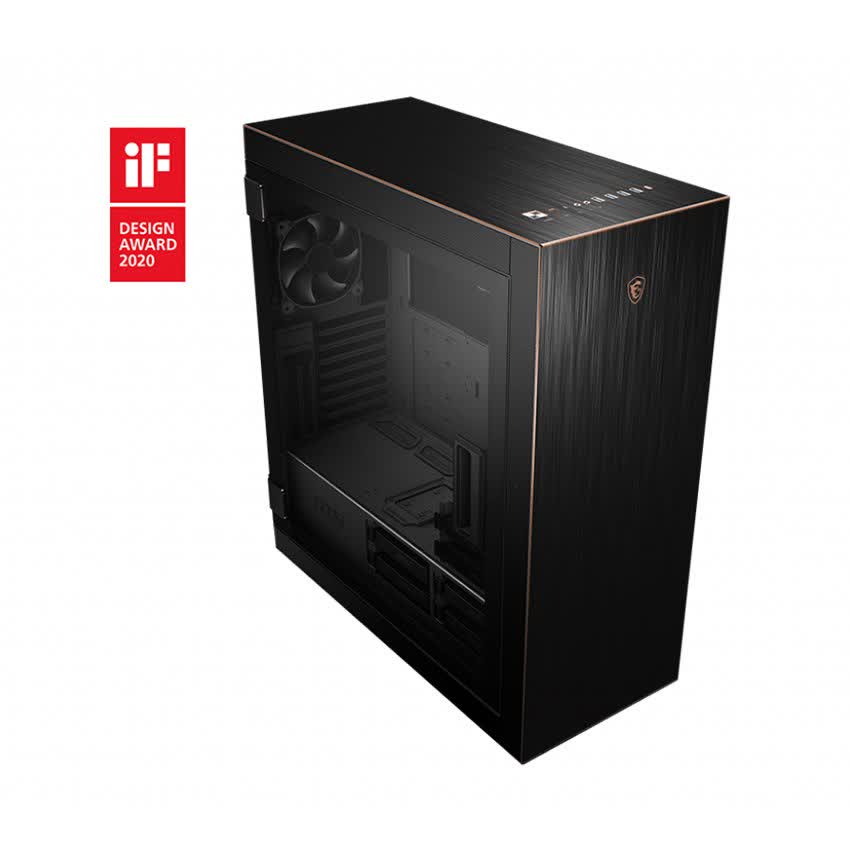 Vỏ Case MSI MPG SEKIRA 500G Tempered Glasses Aluminum chassis (Mid Tower/Màu Đen)