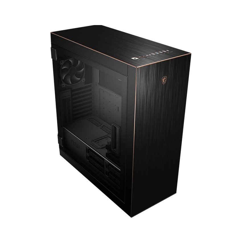Vỏ Case MSI MPG SEKIRA 500G Tempered Glasses Aluminum chassis (Mid Tower/Màu Đen)
