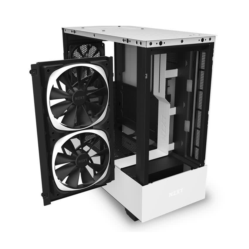 Vỏ Case NZXT H510 Elite (Mid Tower/Màu Trắng)