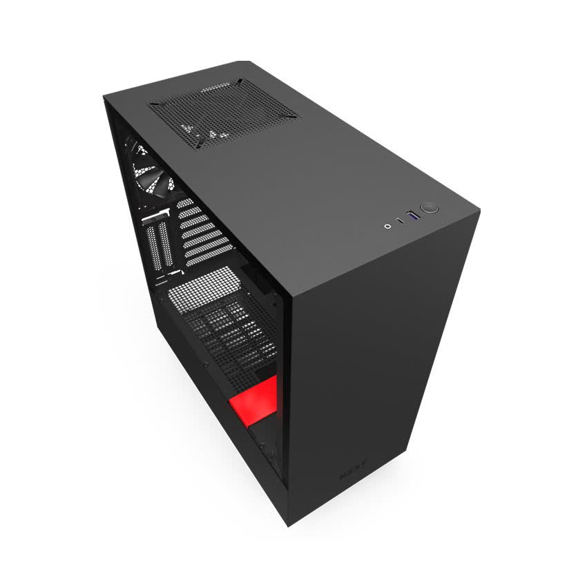 Vỏ Case NZXT H510i (Mid Tower/Màu Đen/Đỏ)