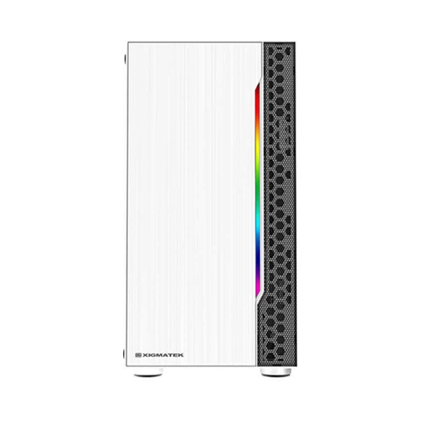 Vỏ Case Xigmatek Gemini ARCTIC RGB STRIP (Mini Tower/Màu Trắng)