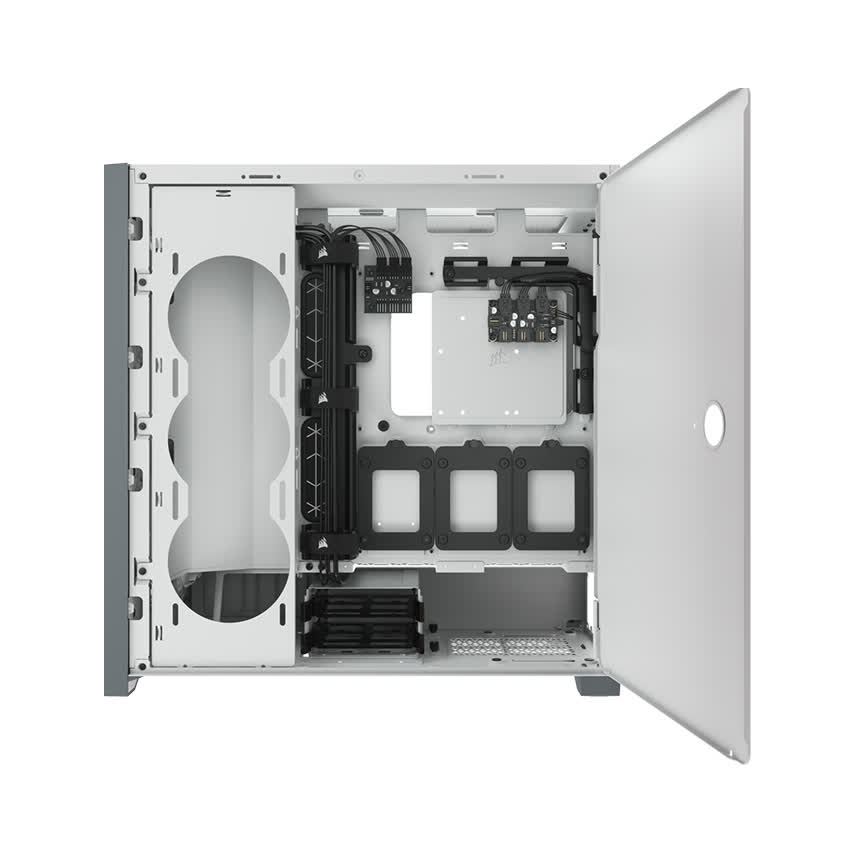 Vỏ máy tính Corsair iCUE 5000X RGB TG White 