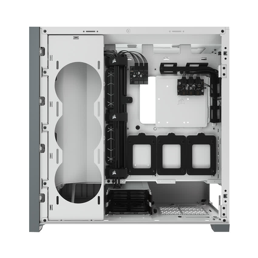Vỏ máy tính Corsair iCUE 5000X RGB TG White 