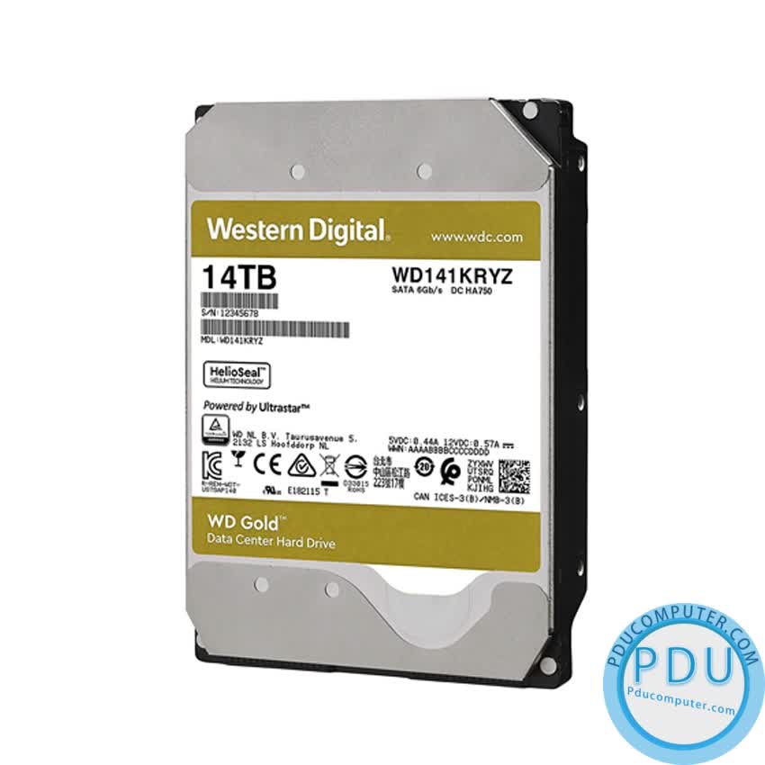 HDD WD Gold (14TB/3.5/SATA 3/256MB Cache/7200RPM) (WD141KRYZ)