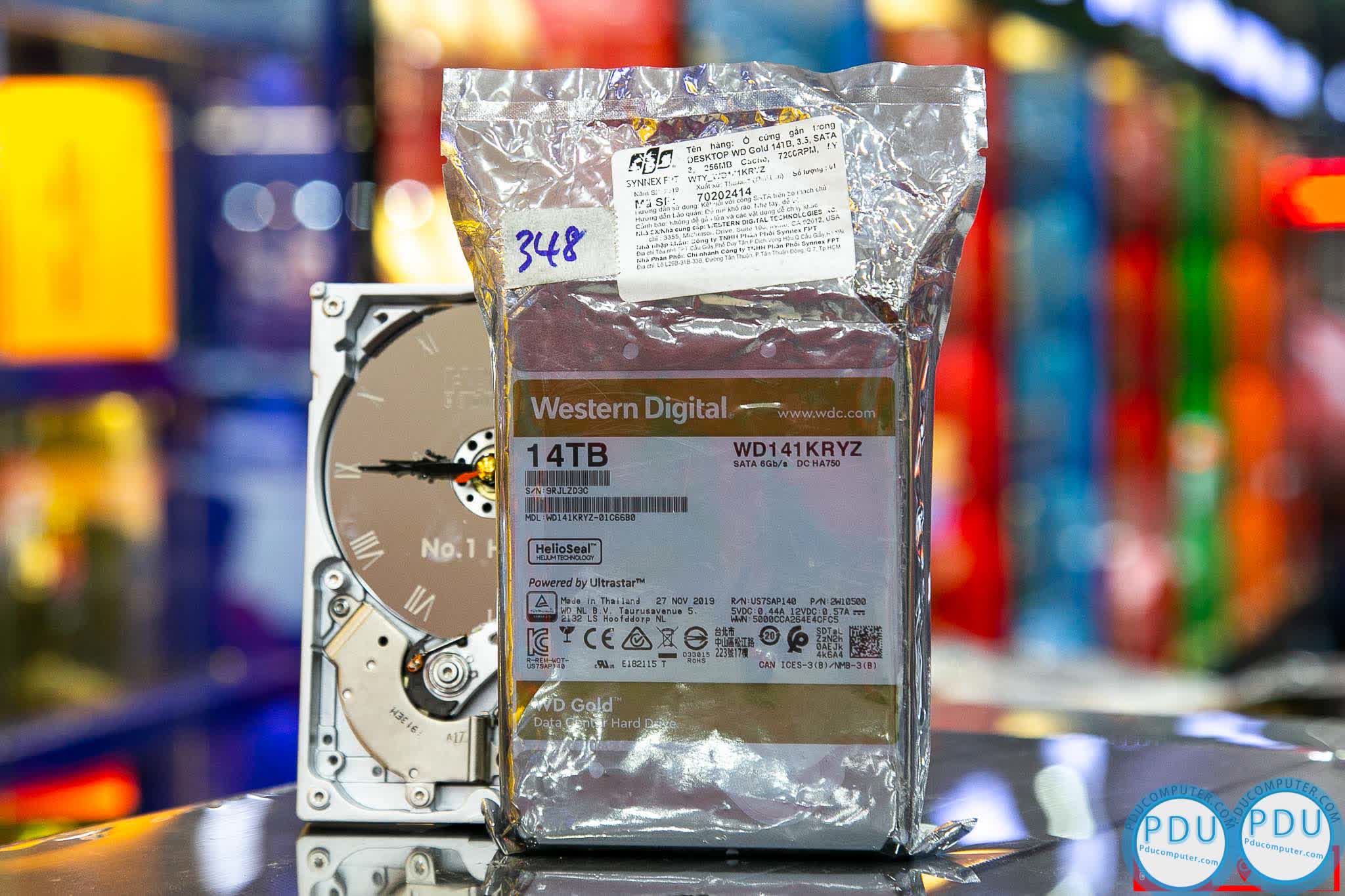 HDD WD Gold (14TB/3.5/SATA 3/256MB Cache/7200RPM) (WD141KRYZ)