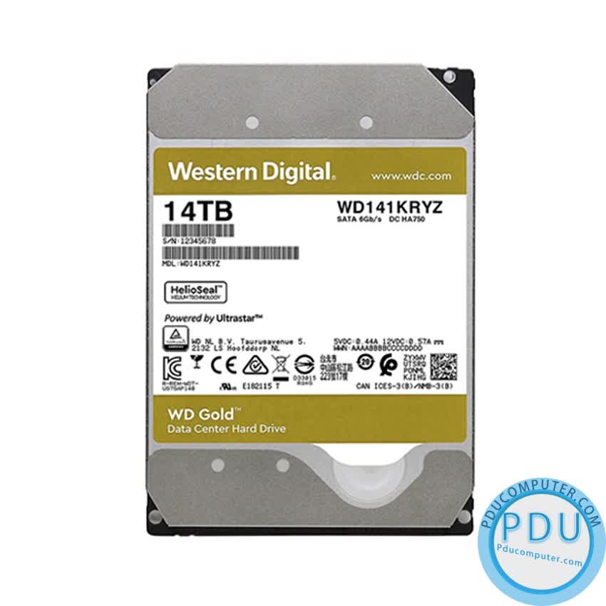 HDD WD Gold (14TB/3.5/SATA 3/256MB Cache/7200RPM) (WD141KRYZ)