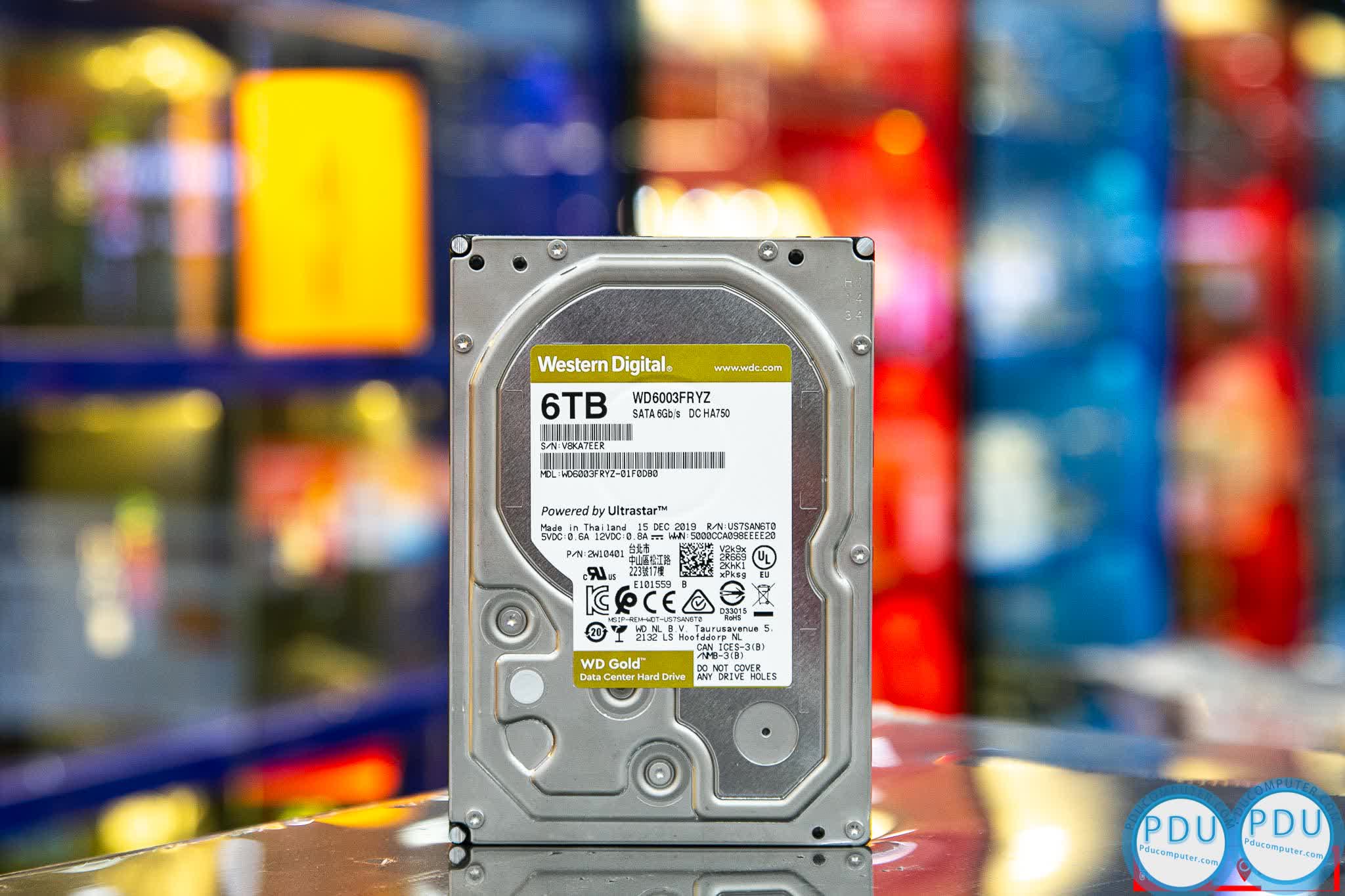 HDD WD Gold (6TB/3.5 inch/SATA 3/256MB Cache/7200RPM) (WD6003FRYZ)