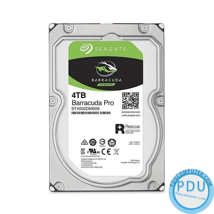 Ổ cứng HDD Seagate 4TB 3.5 inch 5400RPM, SATA3 6GB/s, 256MB Cache - (ST4000DM004)