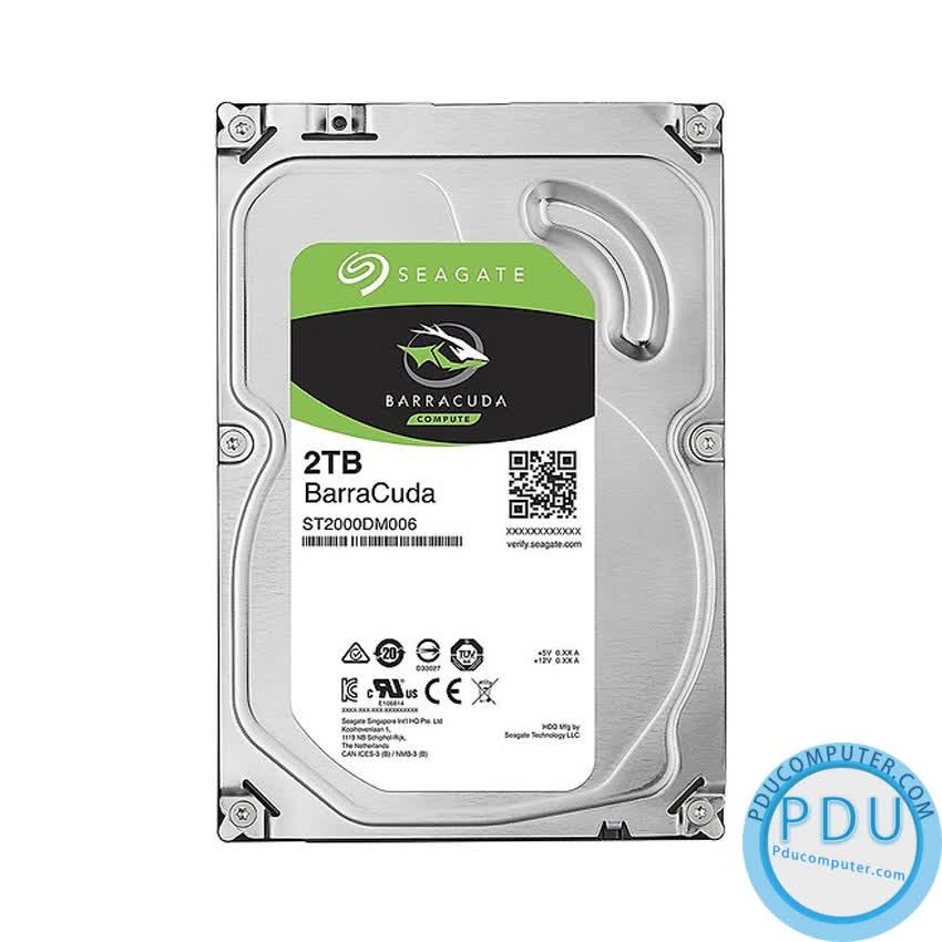 Ổ cứng HDD Seagate Barracuda 2TB 3.5 inch 7200RPM, SATA3 6GB/s, 256MB Cache - (ST2000DM008)