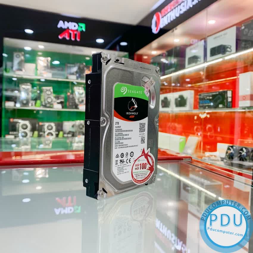 Ổ cứng HDD Seagate IRONWOLF 2TB 3.5 inch , 5900RPM, SATA3, 64MB Cache (ST2000VN004)
