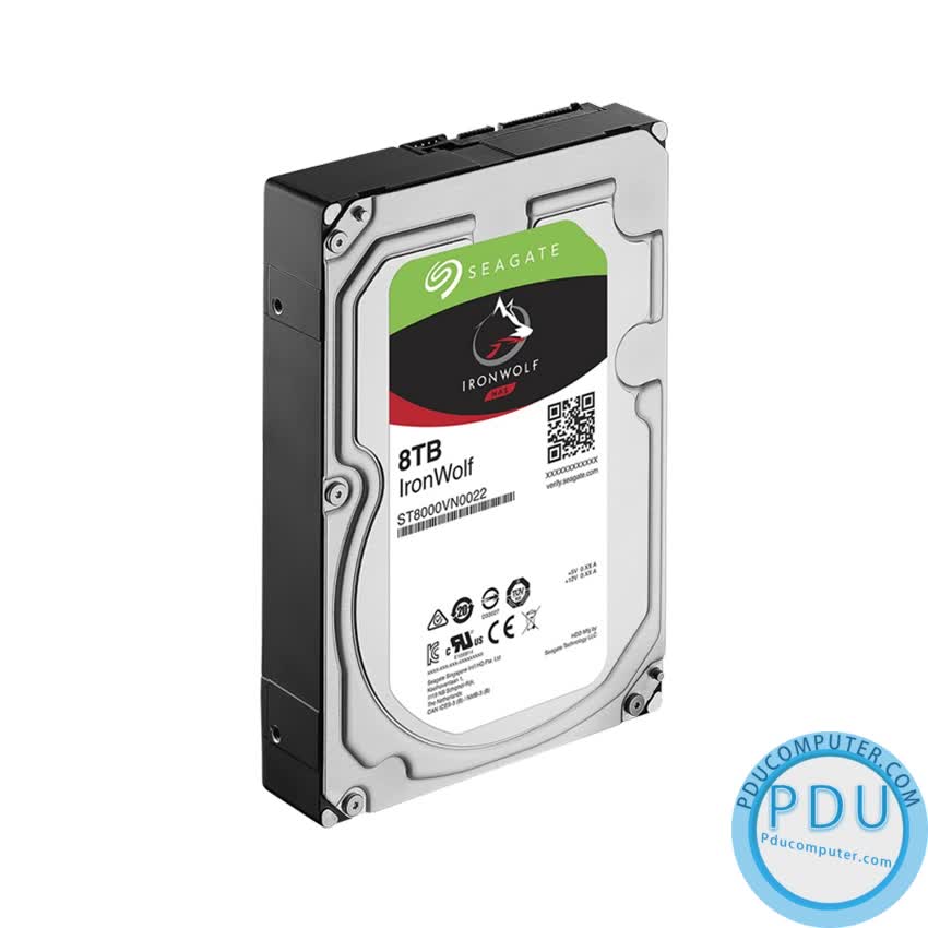 Ổ cứng HDD Seagate IRONWOLF 8TB 3.5 inch 7200RPM, SATA3, 256MB Cache (ST8000VN004)