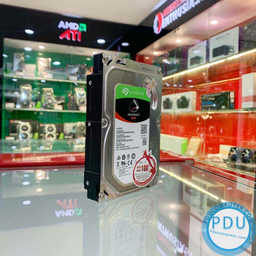 Ổ cứng HDD Seagate IRONWOLF 8TB 3.5 inch 7200RPM, SATA3, 256MB Cache (ST8000VN004)