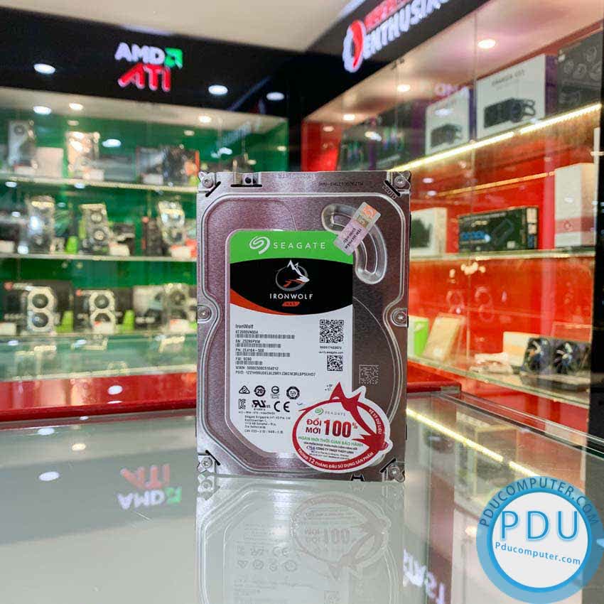 Ổ cứng HDD Seagate IRONWOLF 8TB 3.5 inch 7200RPM, SATA3, 256MB Cache (ST8000VN004)