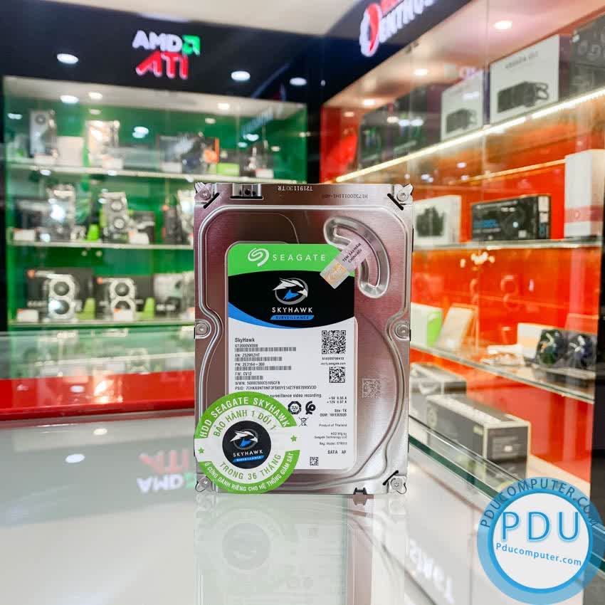 Ổ cứng HDD Seagate SkyHawk 4TB 3.5 inch 5900RPM, SATA3 6GB/s, 64MB Cache - (ST4000VX007)