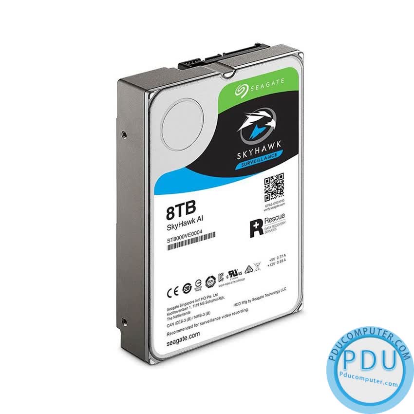 Ổ Cứng HDD Seagate SkyHawk AI 8TB 3.5 inch, 7200Rpm,256MB Cache ( ST8000VE000 )