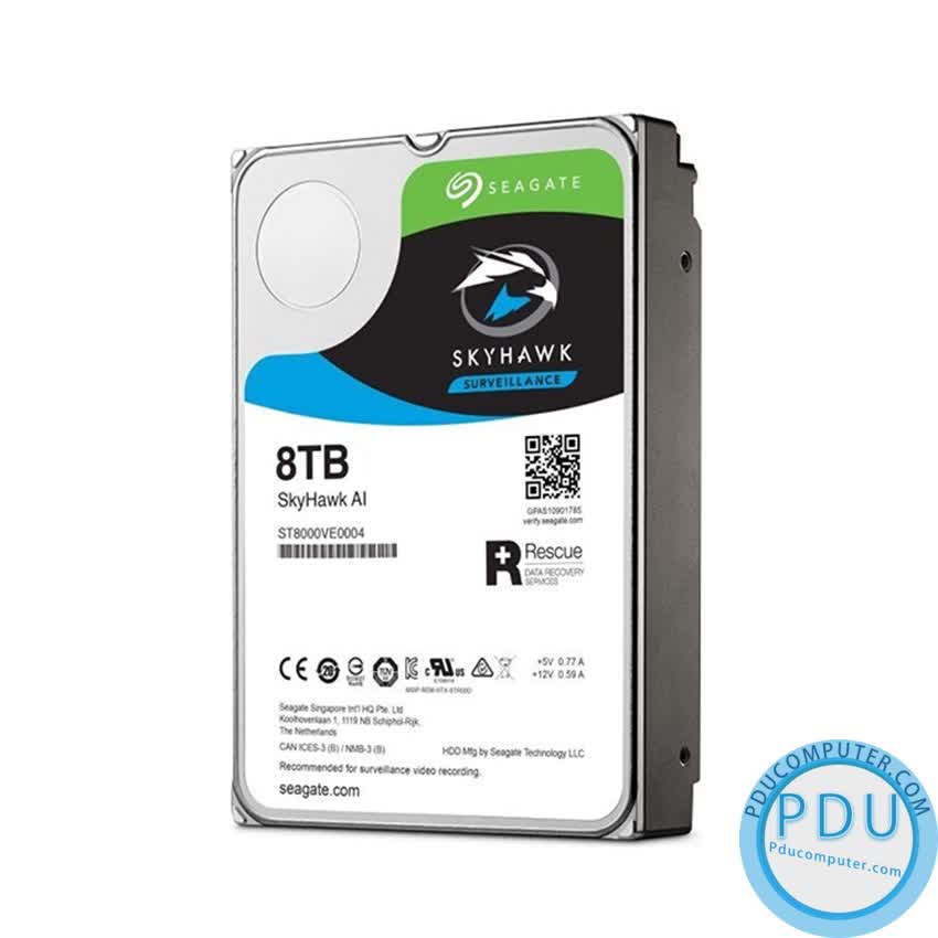 Ổ Cứng HDD Seagate SkyHawk AI 8TB 3.5 inch, 7200Rpm,256MB Cache ( ST8000VE000 )