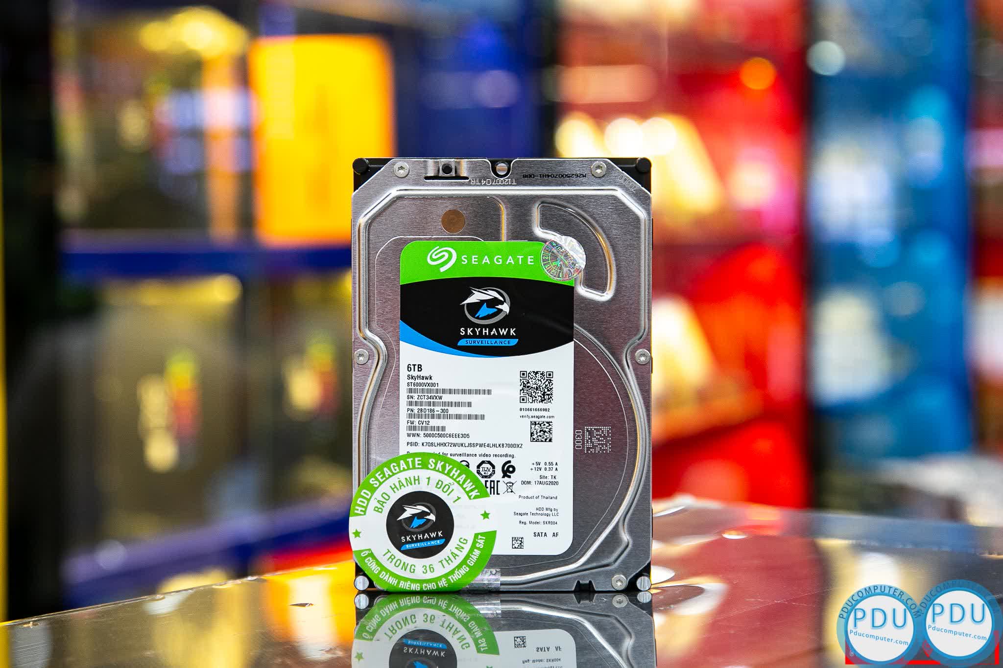 Ổ cứng HDD Seagate Skyhawk Surveillance 6TB 3.5 inch 5400RPM, SATA 6Gb/s, 256MB Cache (ST6000VX001 )
