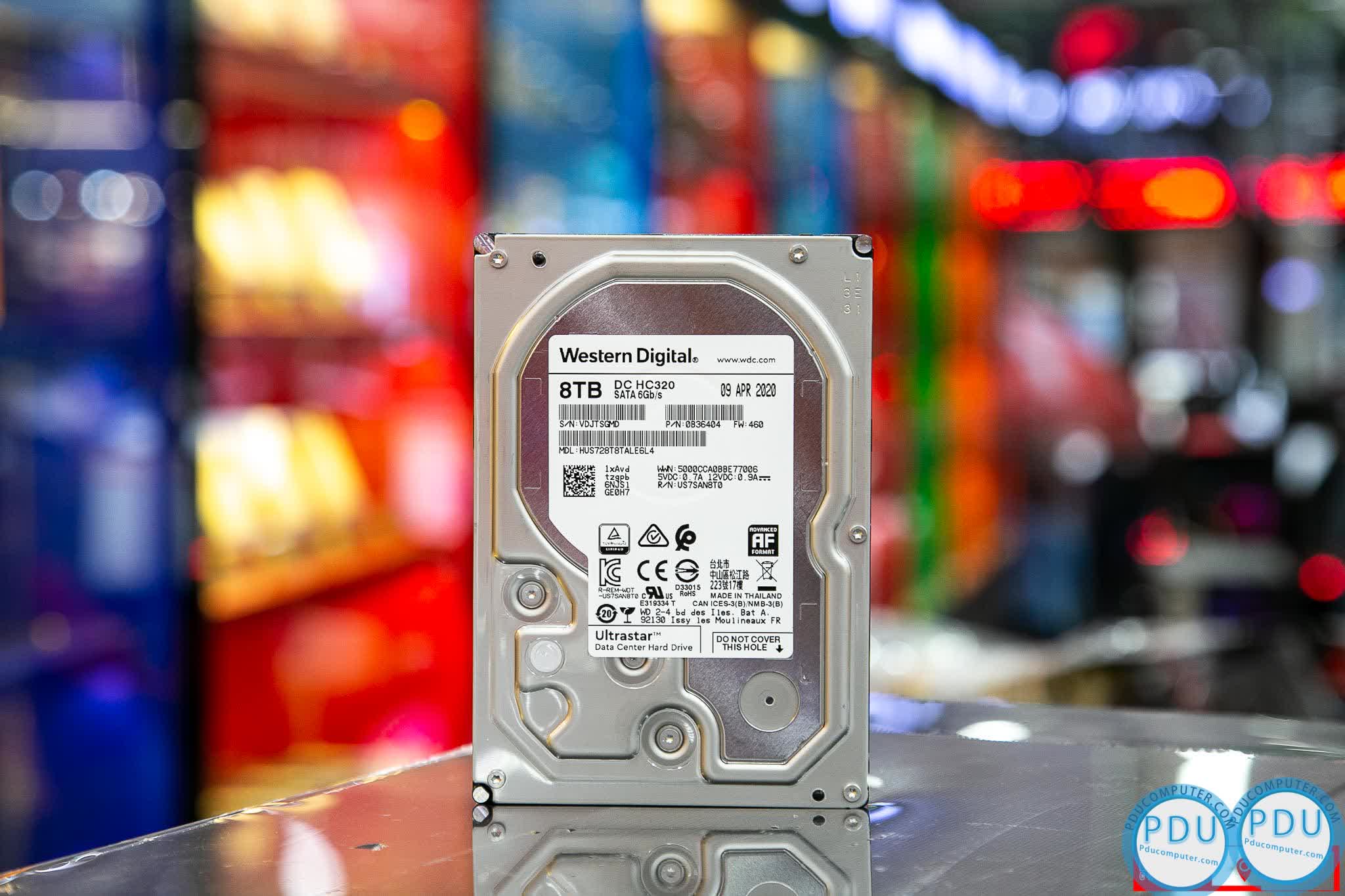 Ổ cứng HDD Western Enterprise Ultrastar DC HC320 8TB 3.5 inch SATA3 6GB/s 7200RPM, 256MB Cache - (HUS728T8TALE6L4)