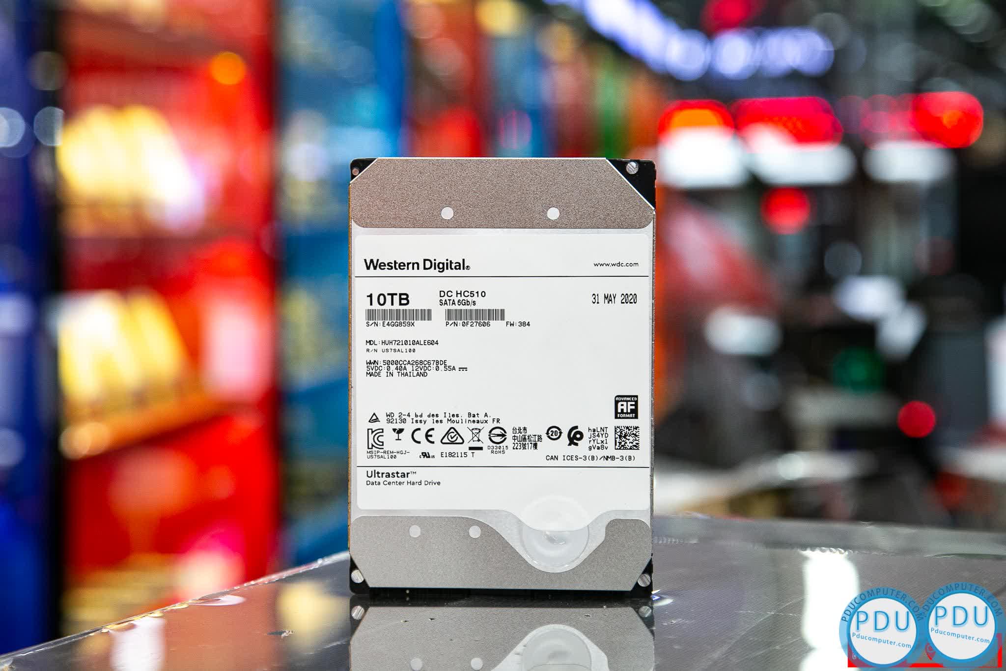 Ổ cứng HDD Western Enterprise Ultrastar DC HC510 10TB 3.5 inch SATA3 6GB/s 7200RPM, 256MB Cache - (HUH721010ALE604)
