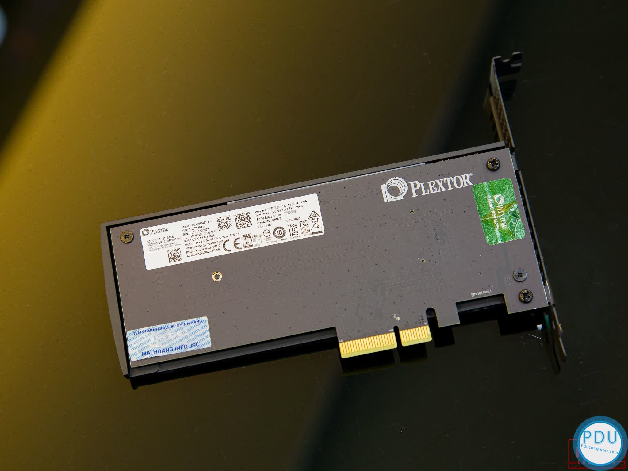 Ổ cứng Plextor PX-1TM9PY+ 1TB M.2 2280 PCIe 3 x4 (Đọc 3400MB/s, Ghi 2200MB/s)