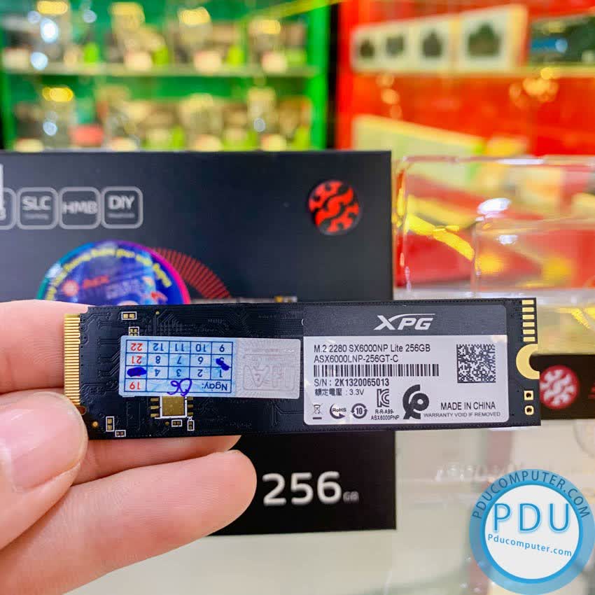 Ổ cứng SSD Adata SX6000NP Lite 256GB M.2 2280 PCIe NVMe Gen 3x4 (Đọc 1800MB/s - Ghi 900MB/s)