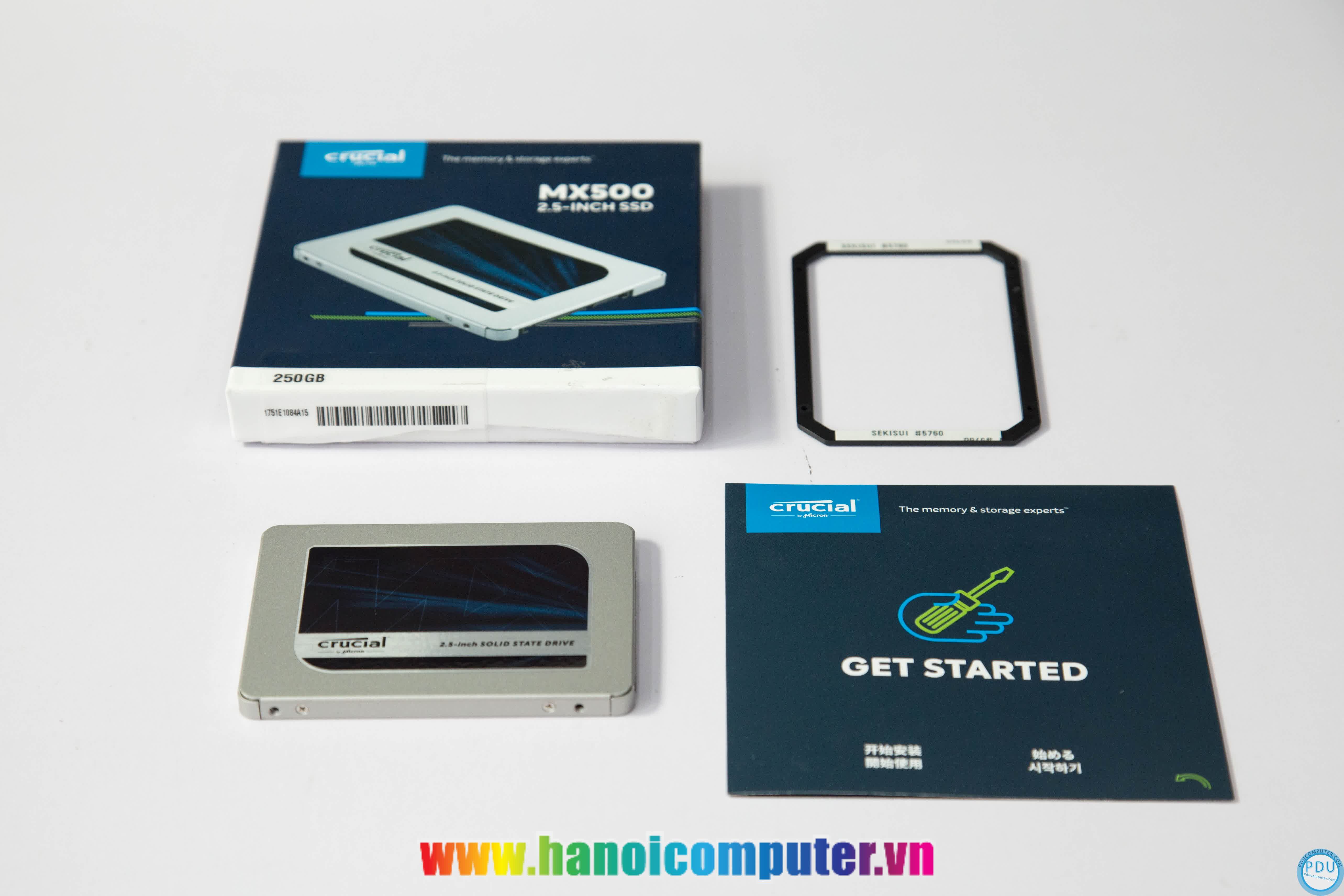 Ổ cứng SSD Crucial MX500 250GB 2.5 inch SATA3 (Đọc 560MB/s - Ghi 510MB/s) - (CT250MX500SSD1)