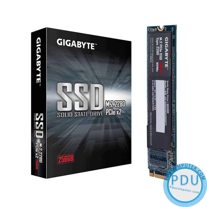 Ổ cứng SSD Gigabyte 256GB M.2 2280 PCIe NVMe Gen 3x2 (Đọc 1200MB/s - Ghi 800MB/s) - (GSM2NE8256GNTD)