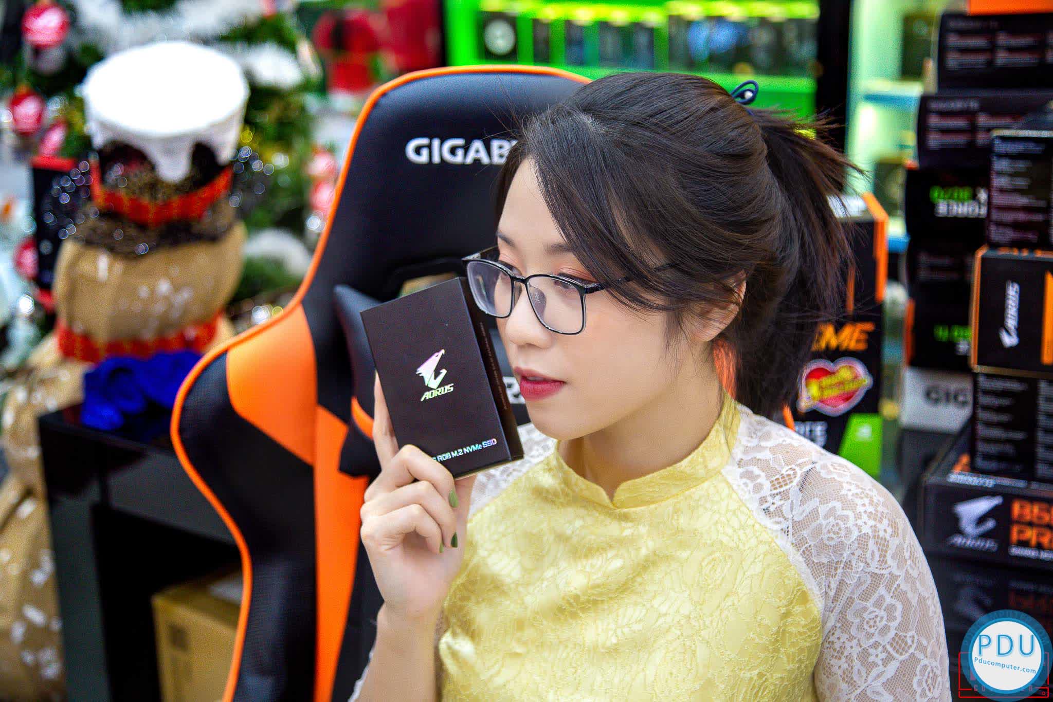 Ổ cứng SSD Gigabyte AORUS RGB 256GB PCIe NVMe Gen 3.0 x 4 (Đọc 3100MB/s, Ghi 1050MB/s) - (GP-ASM2NE2256GTTDR)